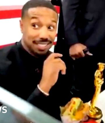 Michael B Jordan marks Oscars win with In-N-Out burger