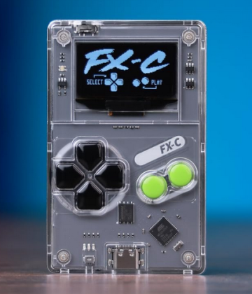 Arduboy FX-C Card-Sized Gaming Handheld Comes with 300 Games Built-In